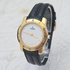 Vintage Fendi 650 J Wrist Watch | 34mm | Gold Plated Luxury Classic Unisex